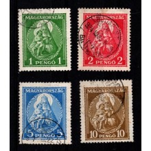 1932 - Ungarn - AFA 472-75 - Frimærker - Madonna - Komplet sæt - Stemplet.